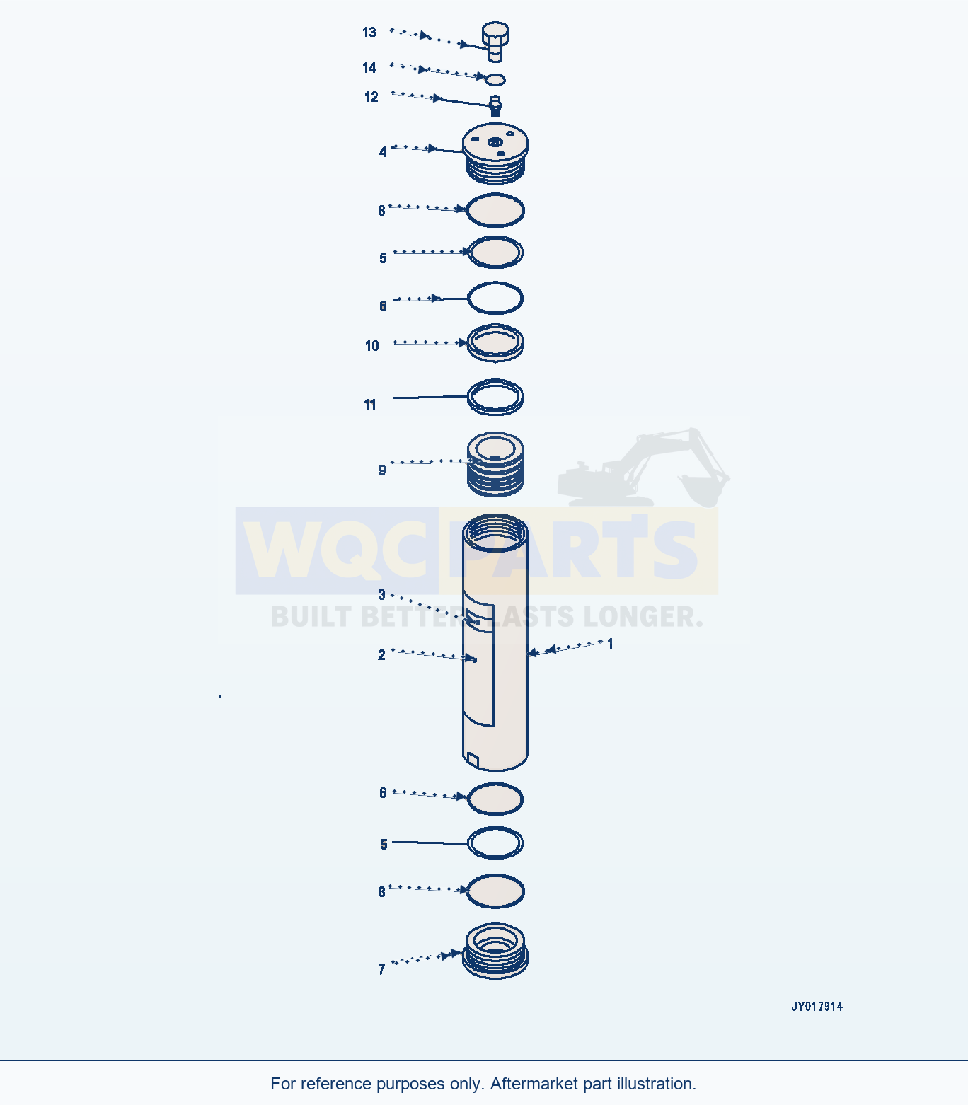 Komatsu WA500-7 Brake Compo Box, Brake Accumulator (#10001-) parts diagram