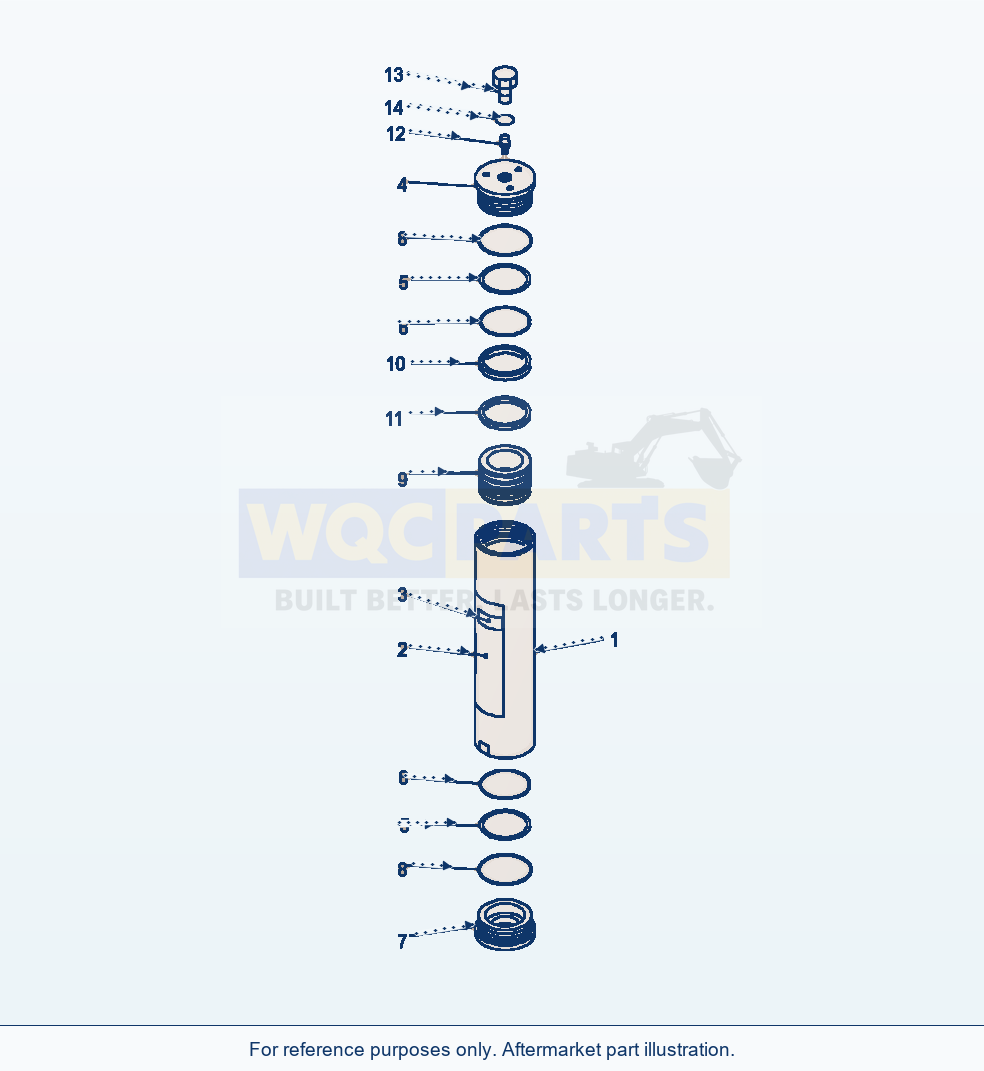 Komatsu WA500-7 Brake Component Box Brake Accumulator parts diagram