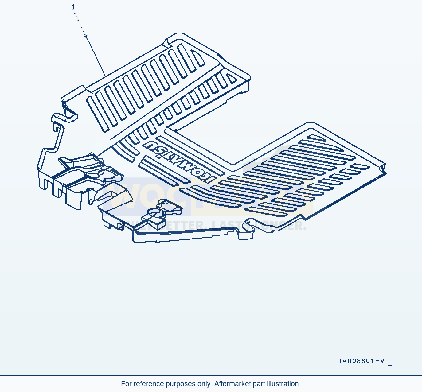 Komatsu WA500-7 Floor Mat (#10001-) parts diagram