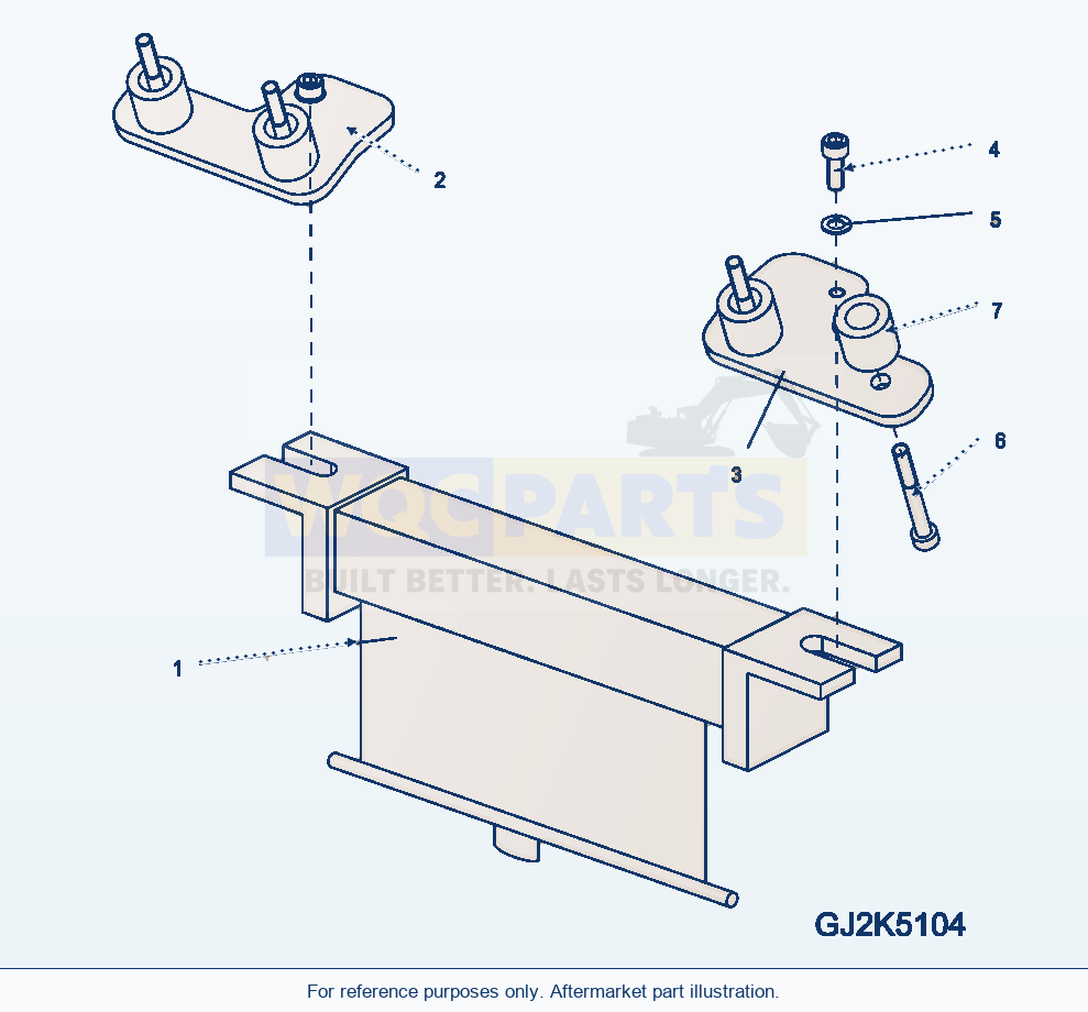 Komatsu WA500-7 Front Shield Sun Screen parts diagram