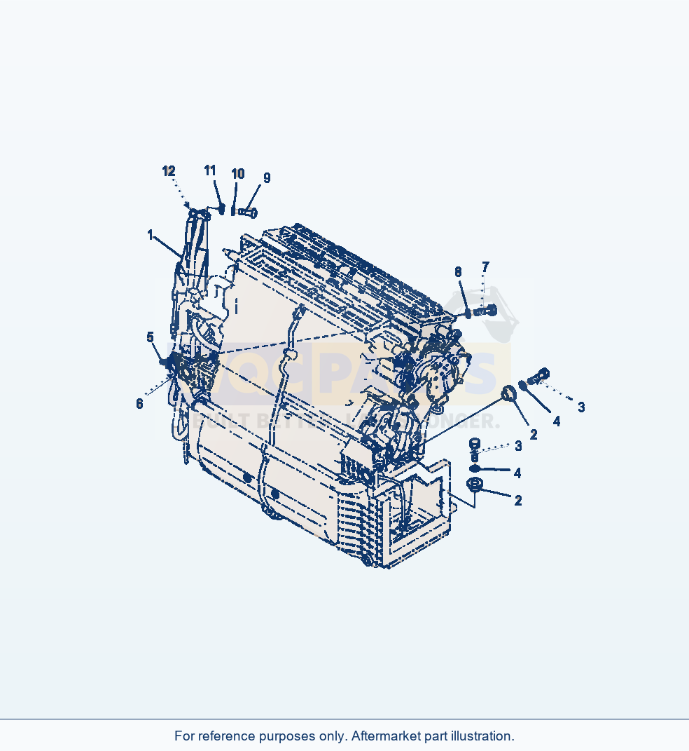 Komatsu WA500-7 Rops Cab Air Conditioner Controller parts diagram