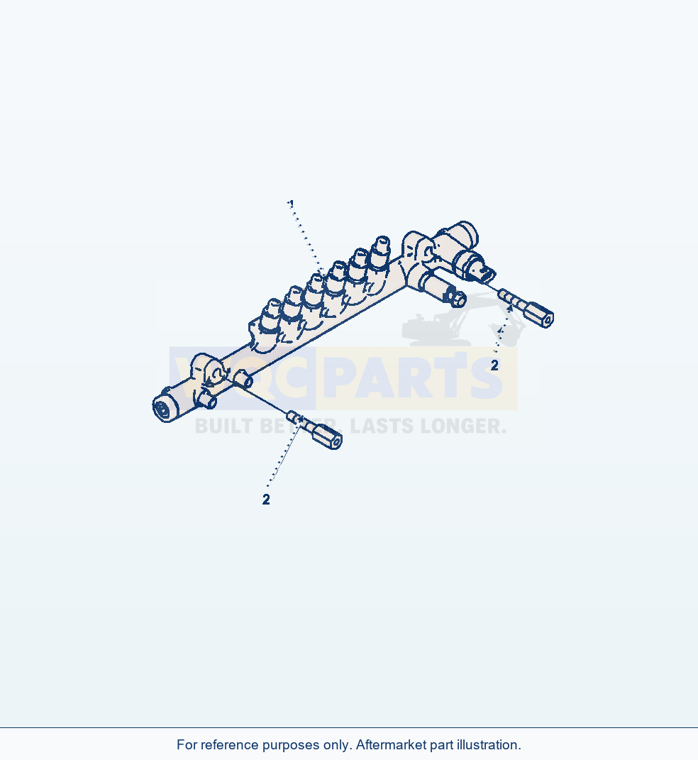 Komatsu WA500-7 Common Rail parts diagram