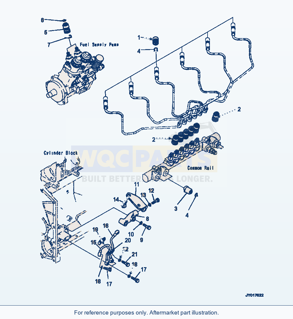 Komatsu WA500-7 Fuel System Accessories parts diagram