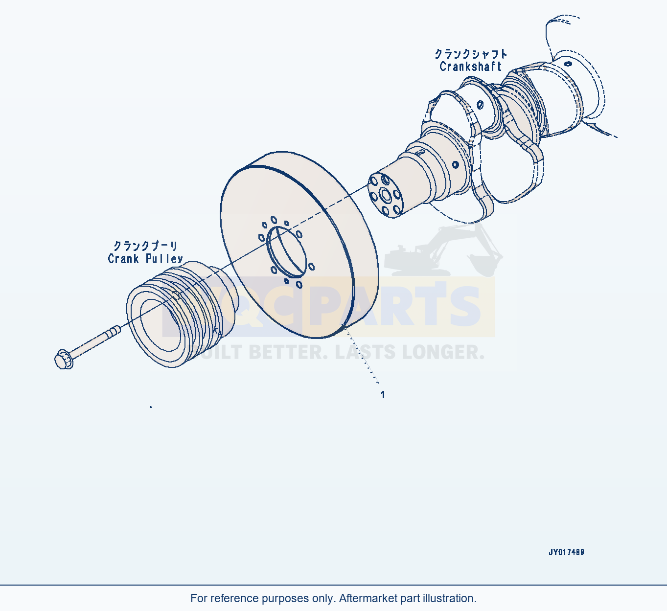 Komatsu WA500-7 Vibration Damper Serial H62051-UP parts diagram