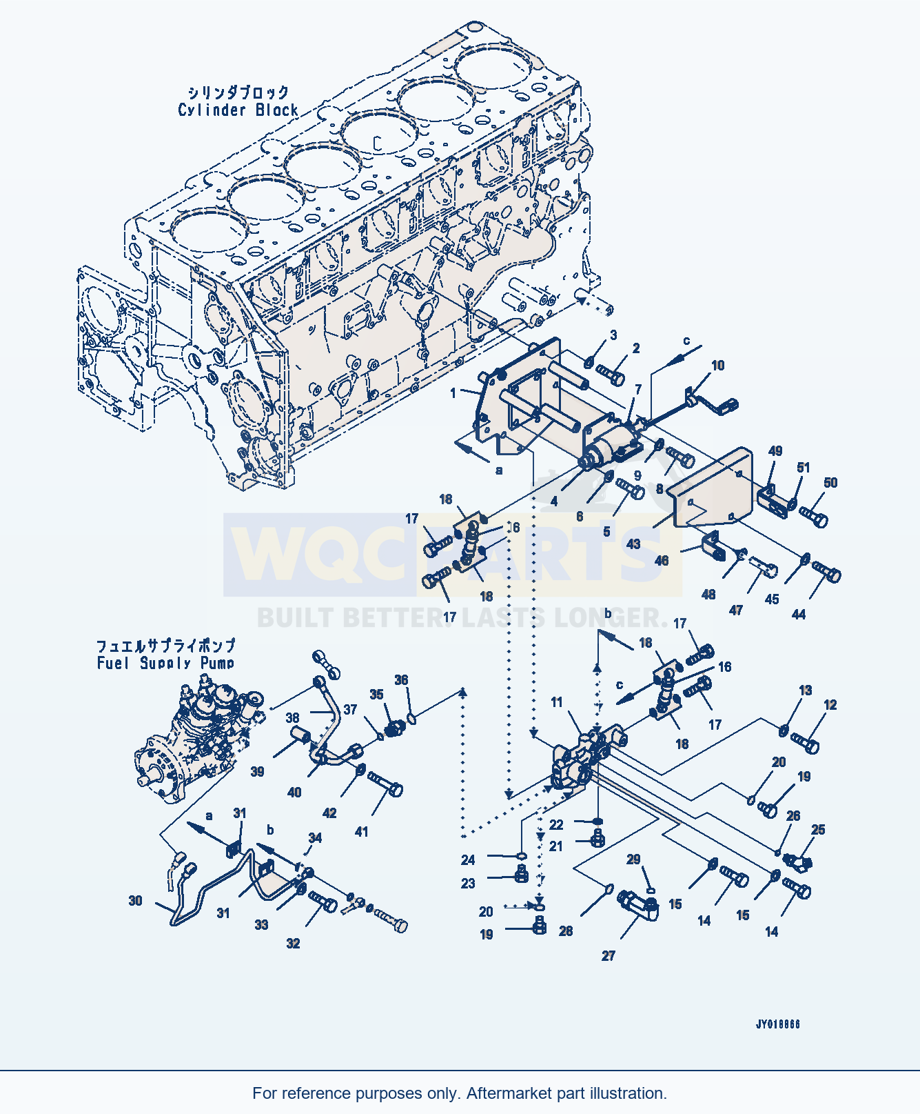 Komatsu WA500-7 Fuel Filter, Priming Pump Serial 10001-UP parts diagram