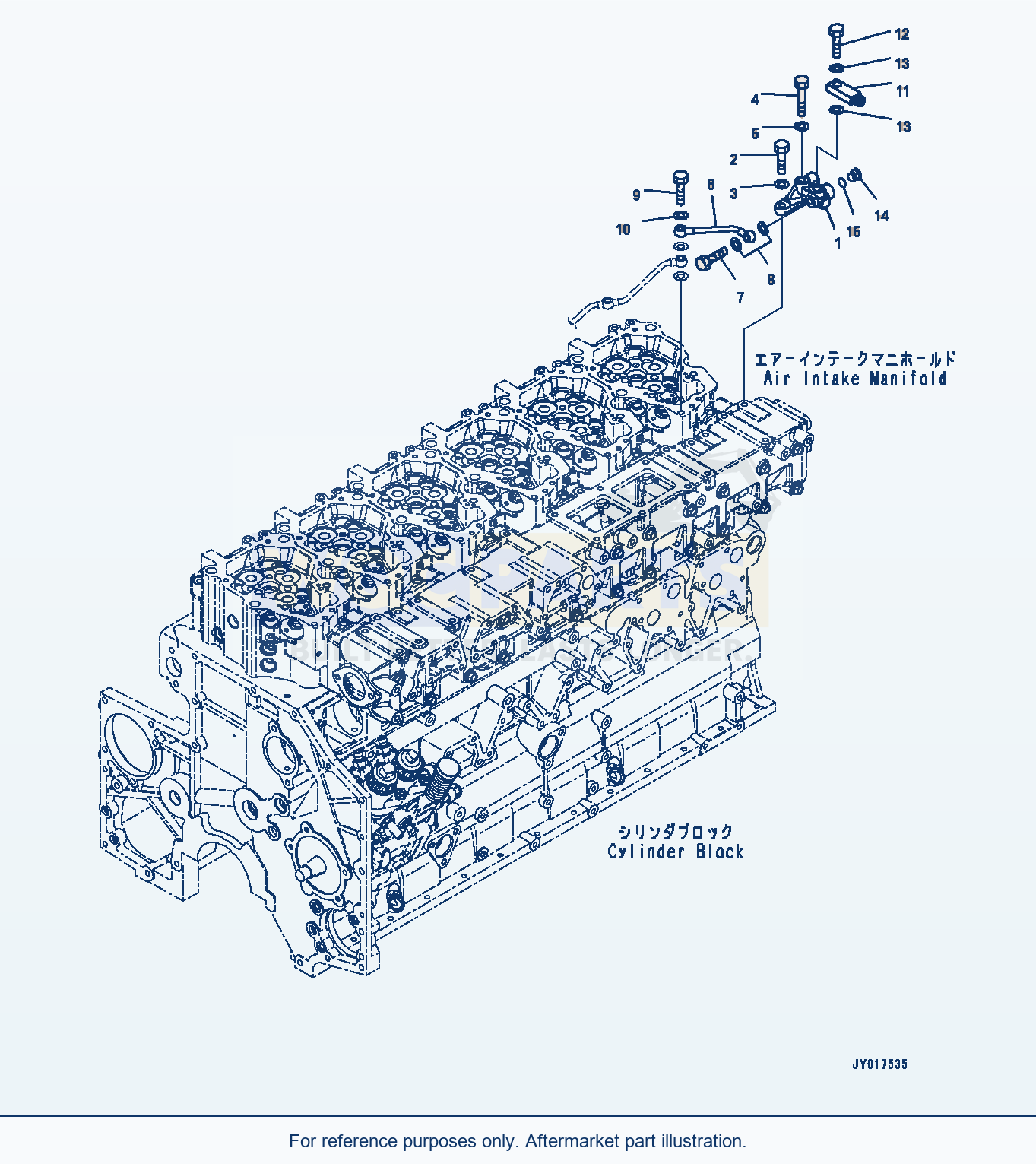 Komatsu WA500-7 Fuel Return (#730016-) parts diagram
