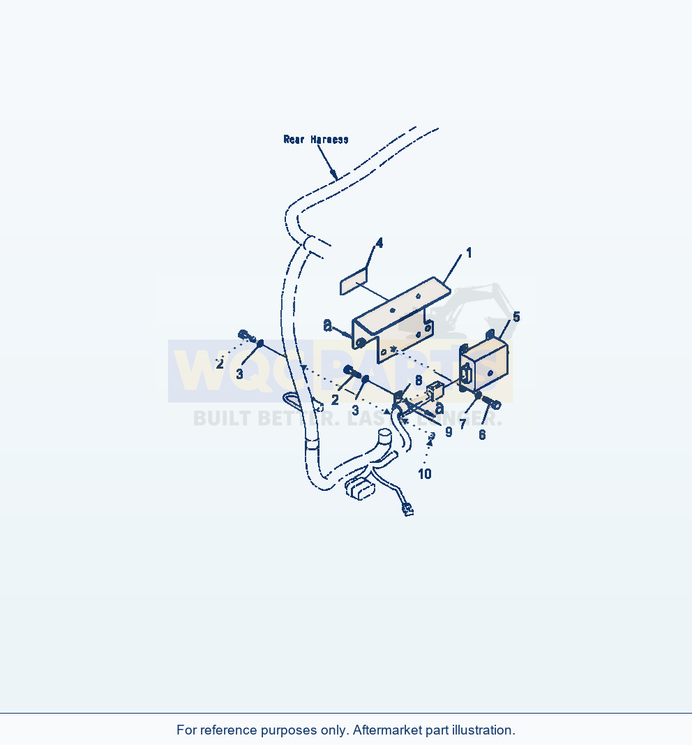 Komatsu WA500-7 fuel timer switch wiring harness parts diagram, serial A94001-UP