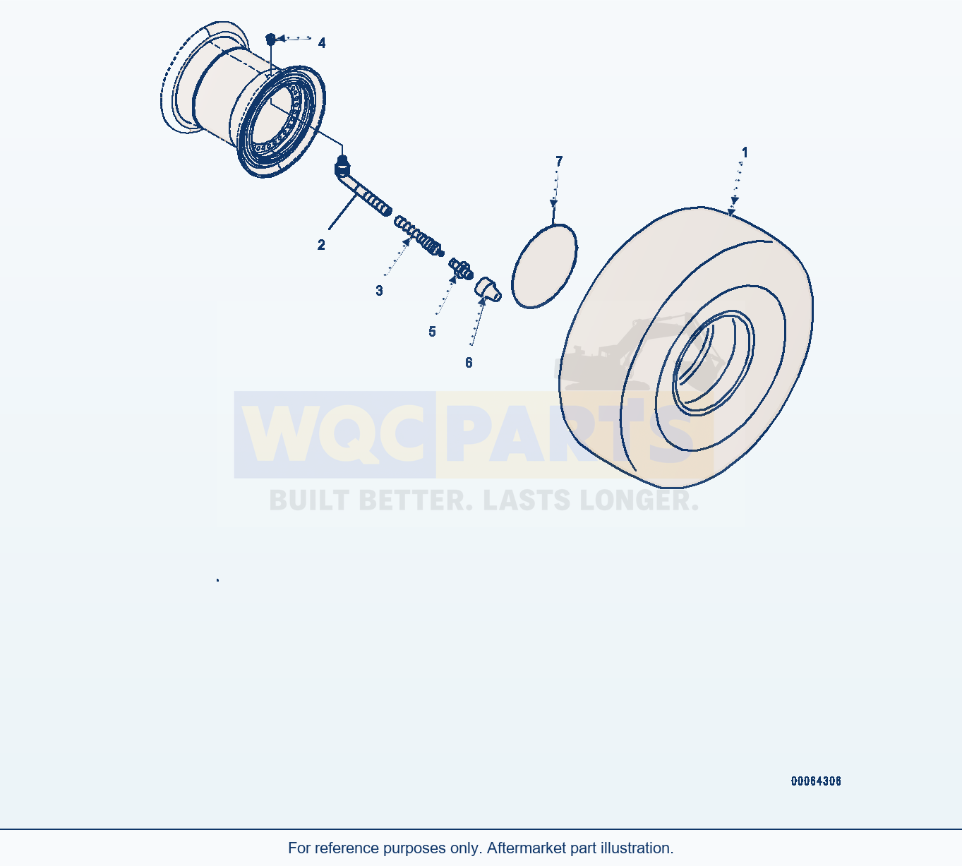Komatsu WA500-7 Tire, 29.5-R25-L3 Tubeless Xha — Tire (#10001-) parts diagram