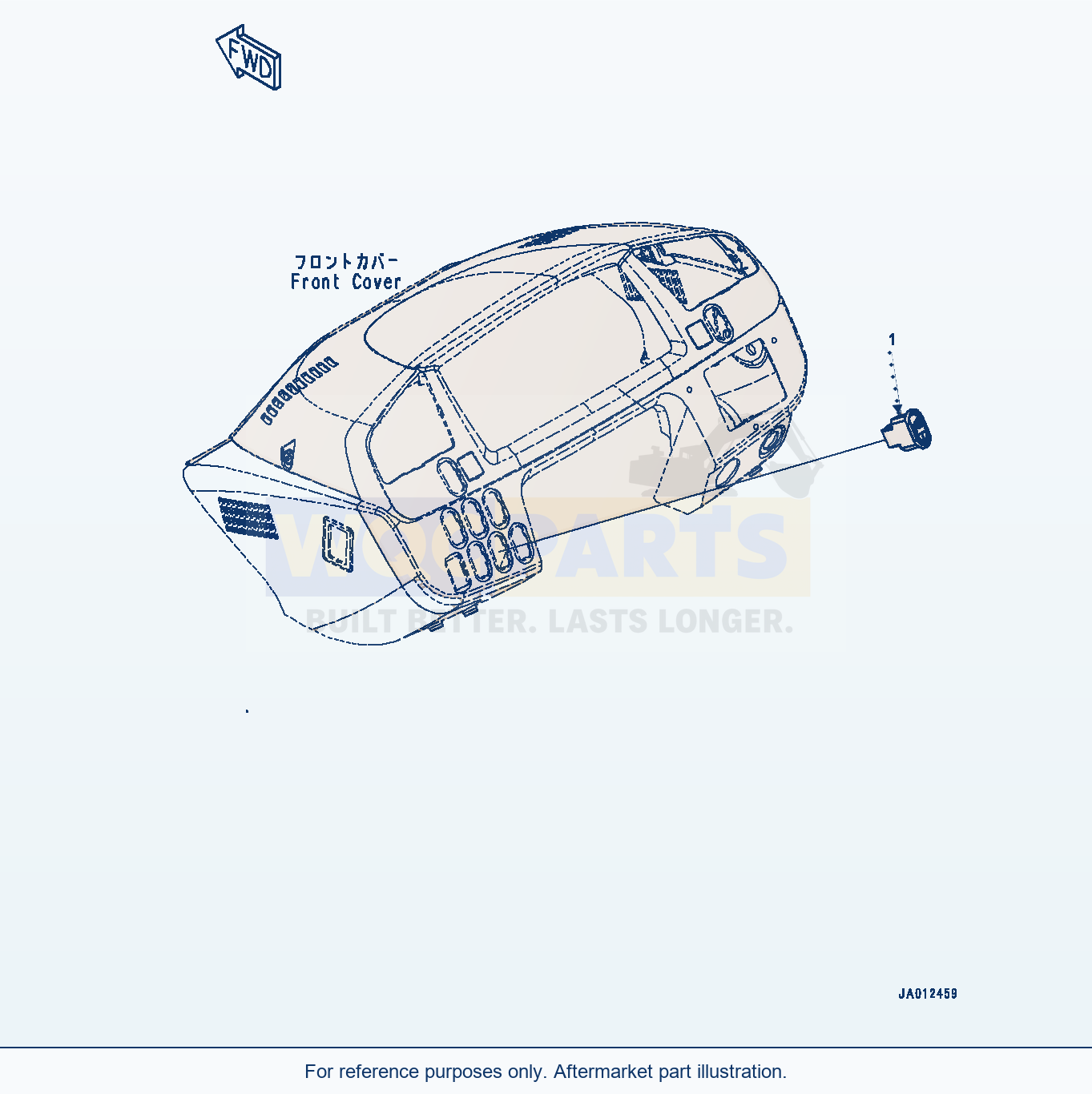 Komatsu WA500-8 Floor Switch (#90001-) parts diagram