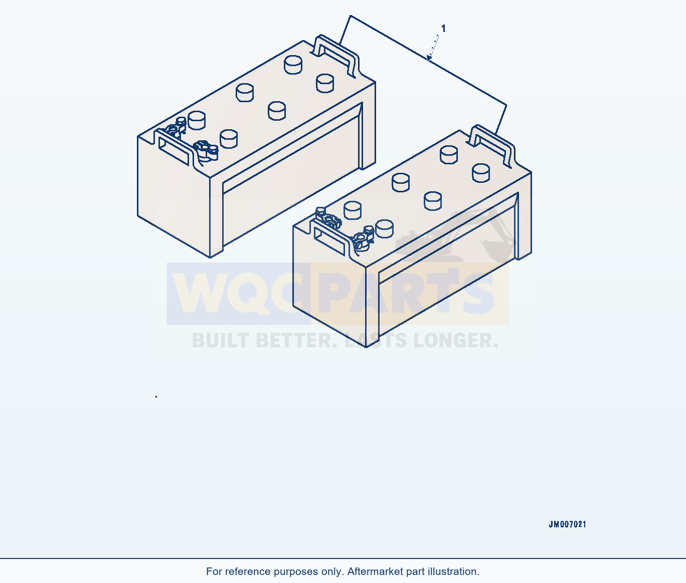 Komatsu WA500-8 Battery (#90001-) parts diagram