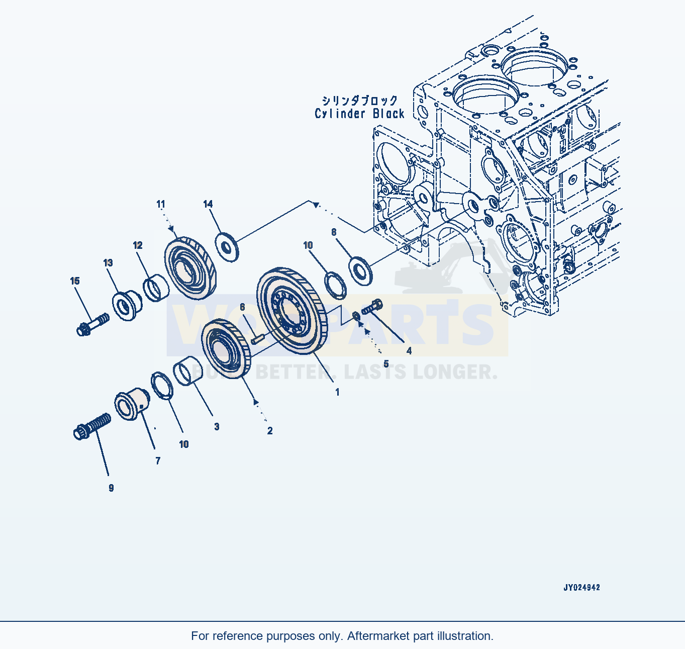 Komatsu WA500-8 Idle Gears (#830235-) parts diagram