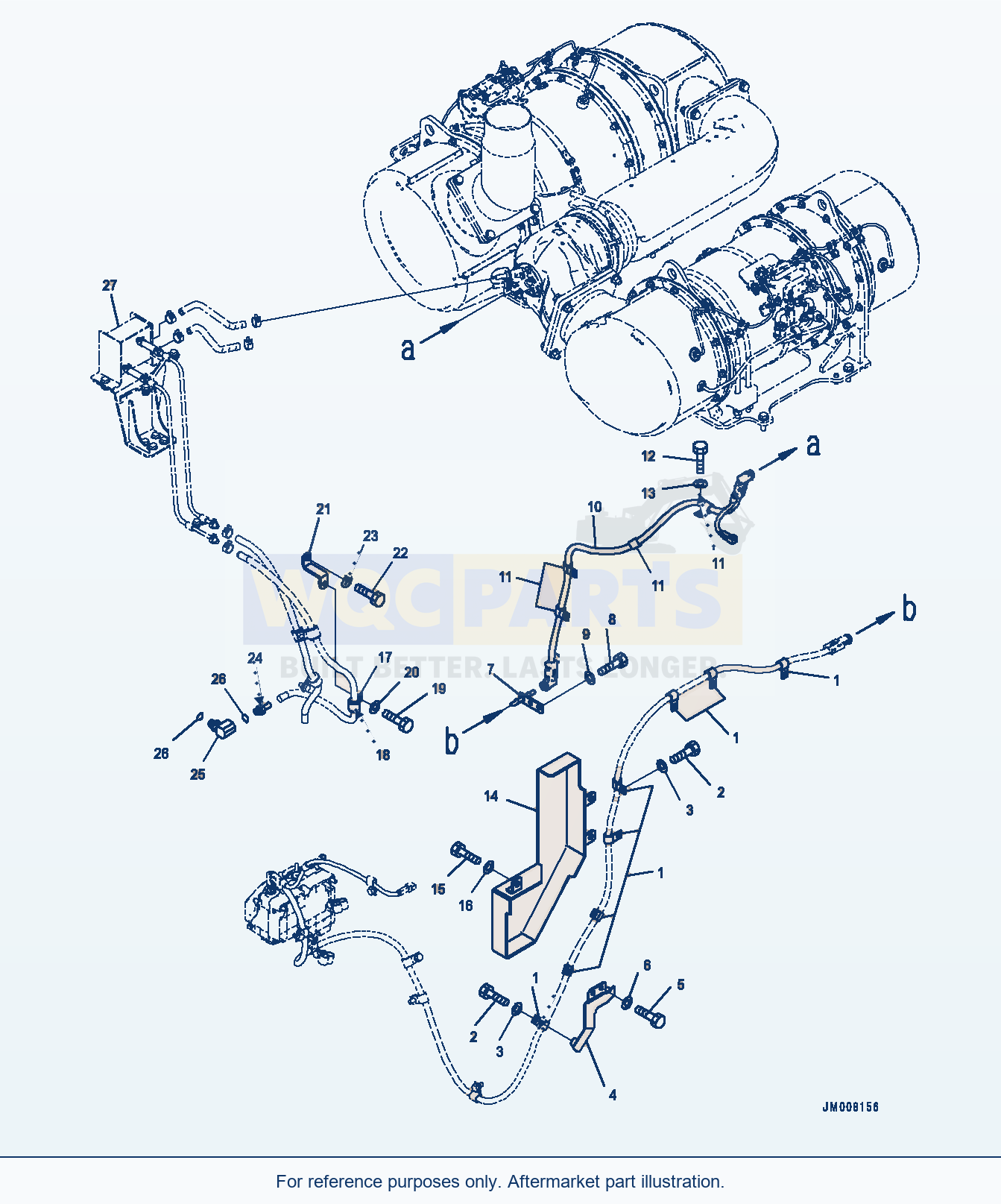 Komatsu WA500-8 Def Piping (#90001-) parts diagram