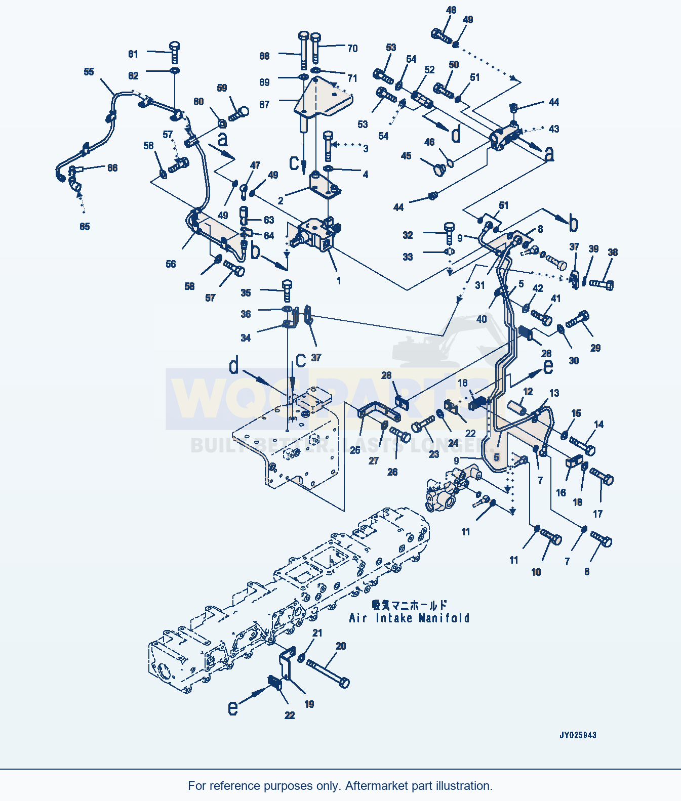 Komatsu WA500-8 Fuel Filter, Piping (#830235-) parts diagram