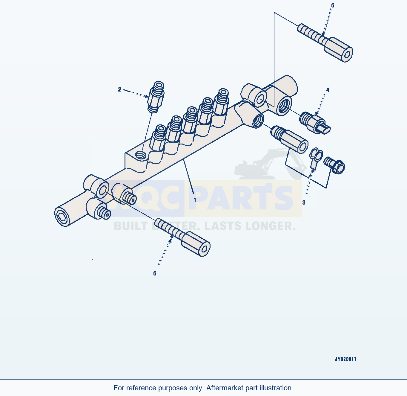 Komatsu WA500-8 Fuel Supply Pump, Common Rail (#830235-) parts diagram