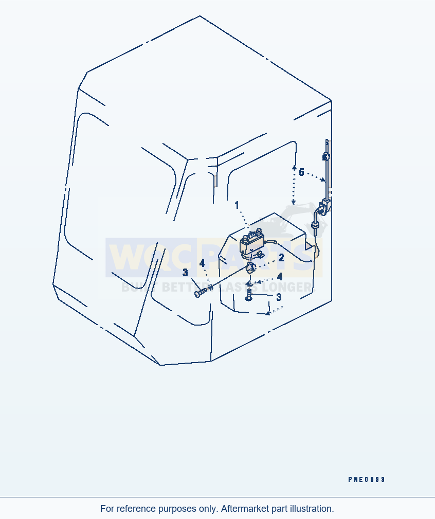 Komatsu WA600-1 Car Radio(#10881-) parts diagram