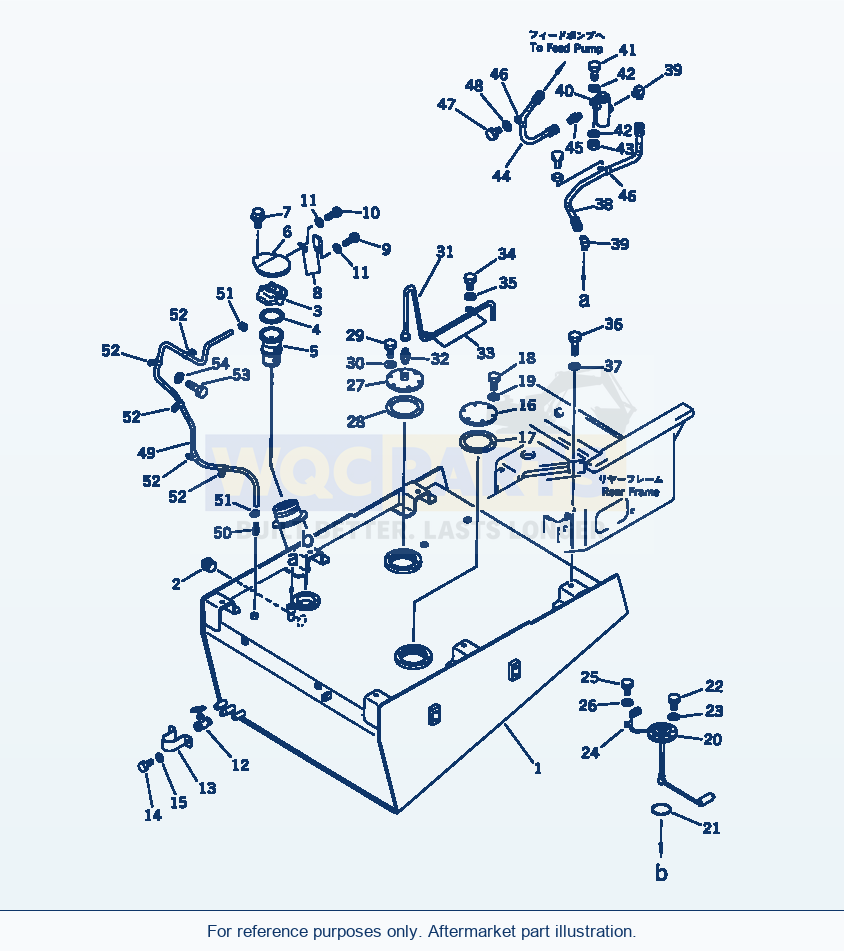 Komatsu WA600-1 Fuel Tank And Piping (Tbg Spec.)(#11061-) parts diagram