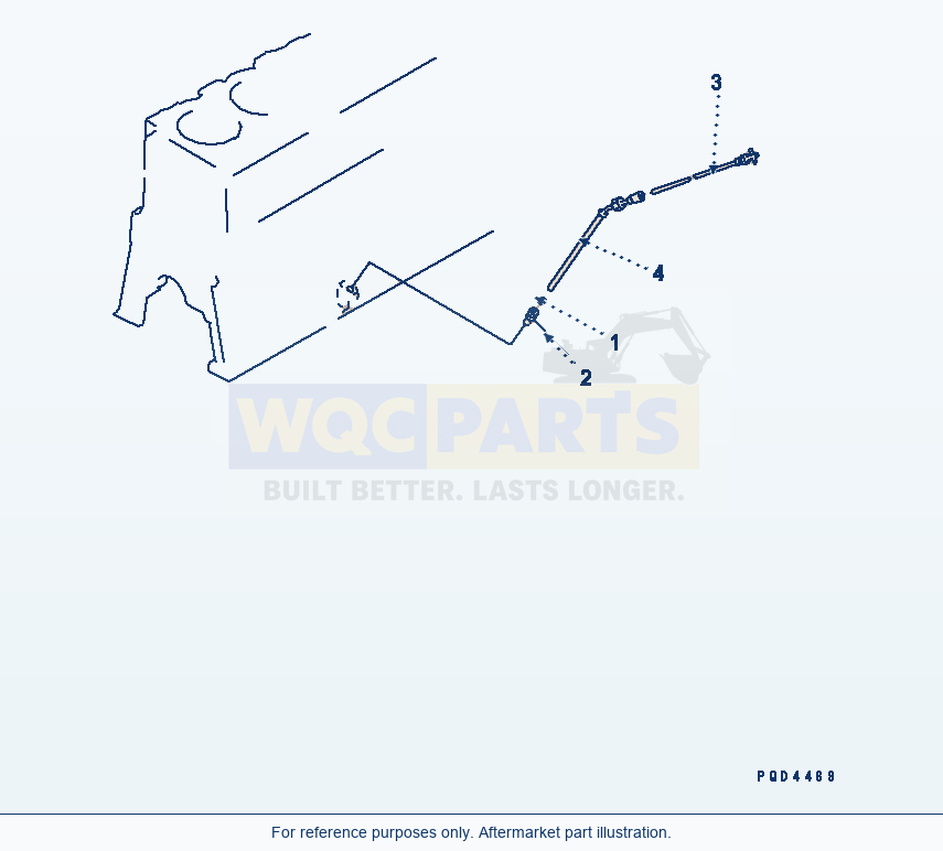 Komatsu WA600-1 Oil Gauge(#15667-) parts diagram