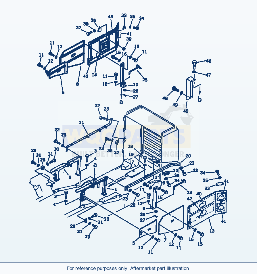 Komatsu WA600-1 Engine Side Cover (Tbg Spec.)(#11061-) parts diagram