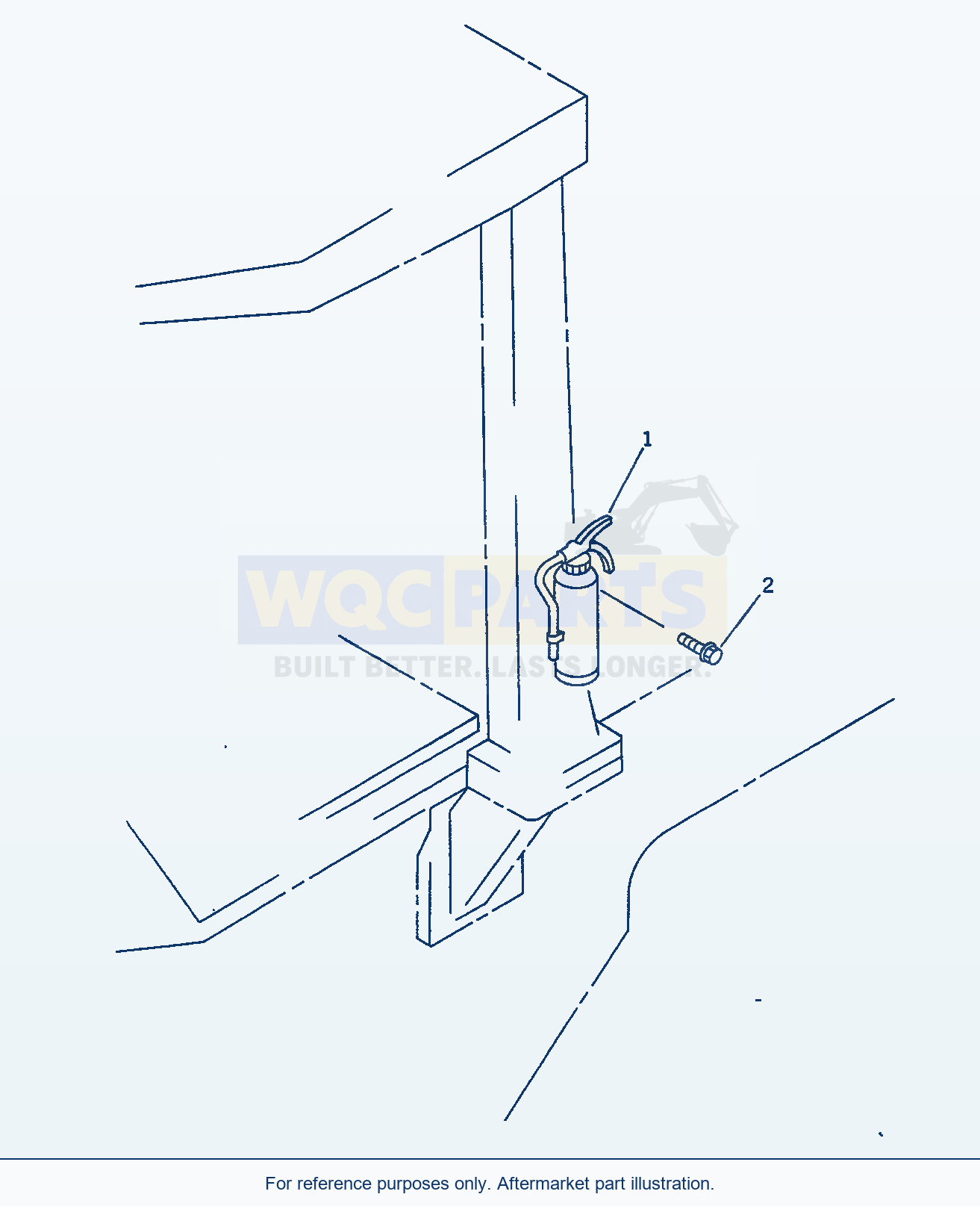 Komatsu WA600-1 Extinguisher (Tunnel Spec.)(#10865-) parts diagram