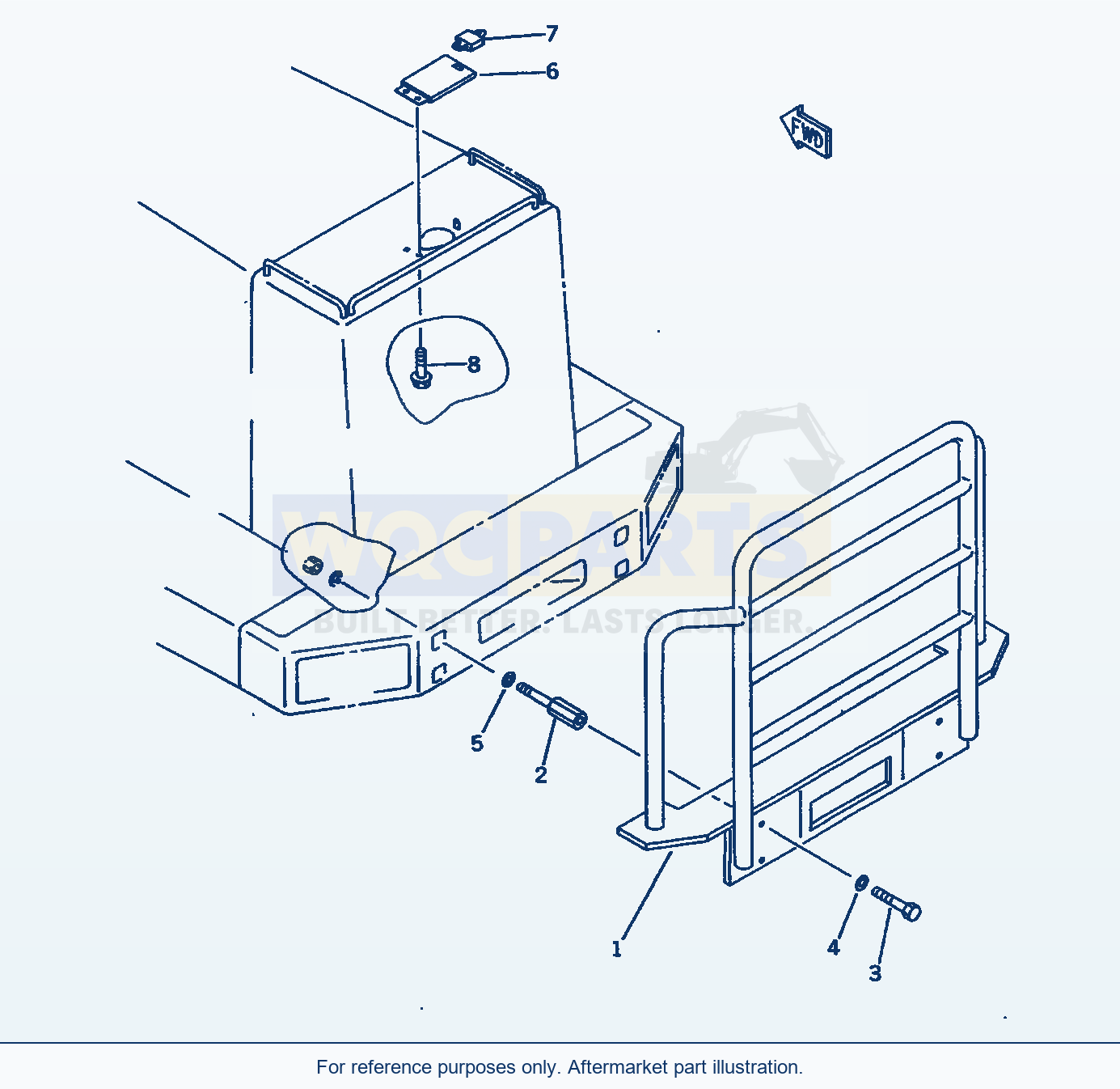 Komatsu WA600-1 Rear Guard And Cover (Tunnel Spec.)(#10865-) parts diagram
