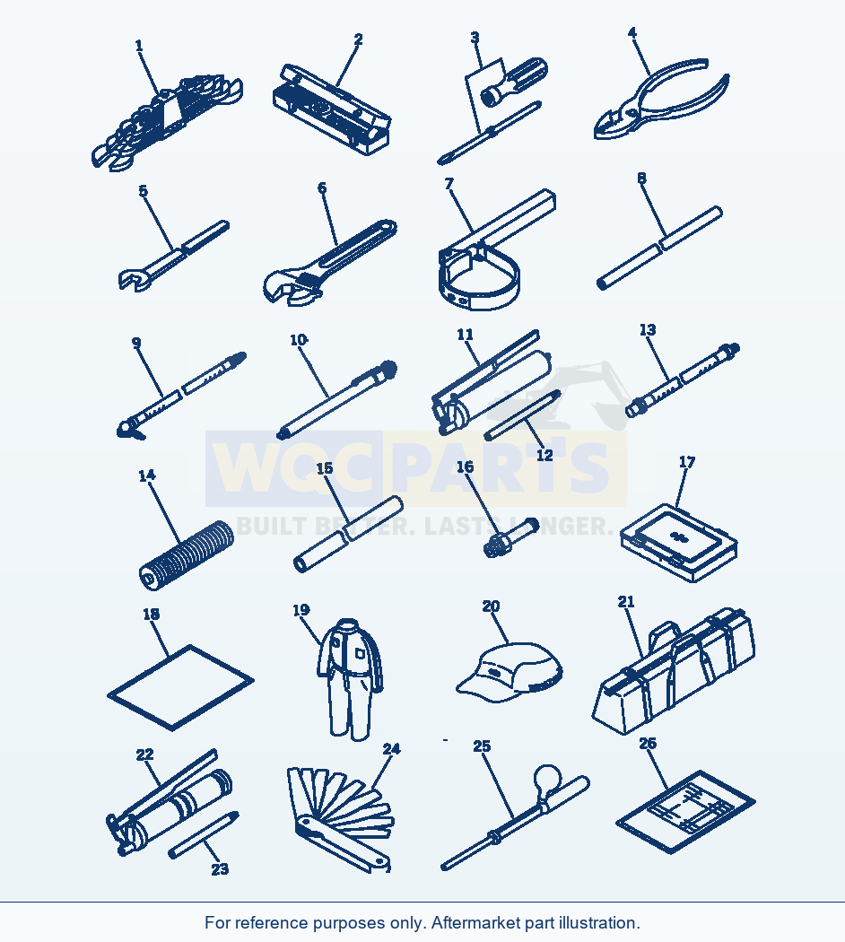 Komatsu WA600-1 Tool Serial 10001-UP (OVERSEAS VERSION) parts diagram