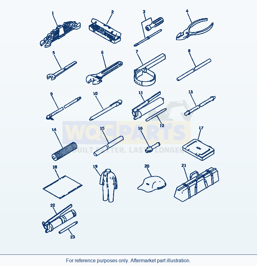 Komatsu WA600-1 Tool Serial 10001-UP parts diagram