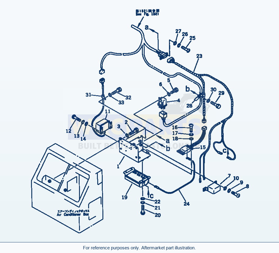 Komatsu WA600-1H Electrical System (A.P.S. Controller) parts diagram