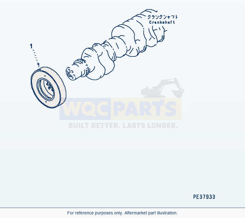 Komatsu WA600-1H Vibration Damper(#10490-) parts diagram