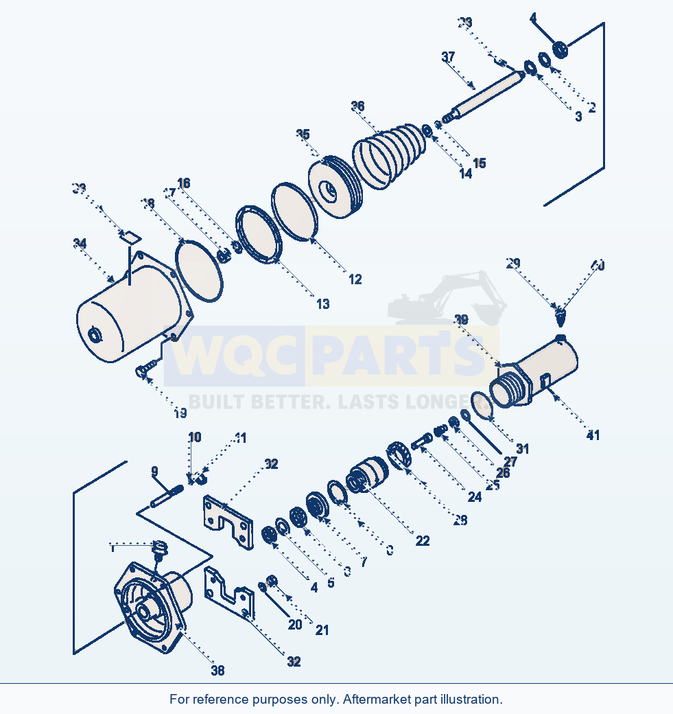 Komatsu WA600-1LC Wheel Brake Chamber parts diagram