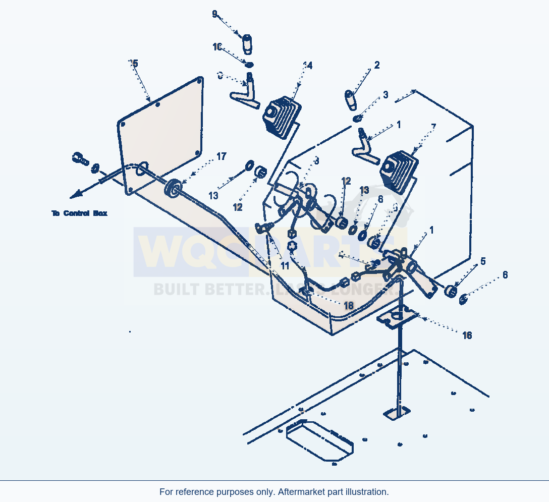 Komatsu WA600-1LC Load Meter Console Box, R.H. parts diagram