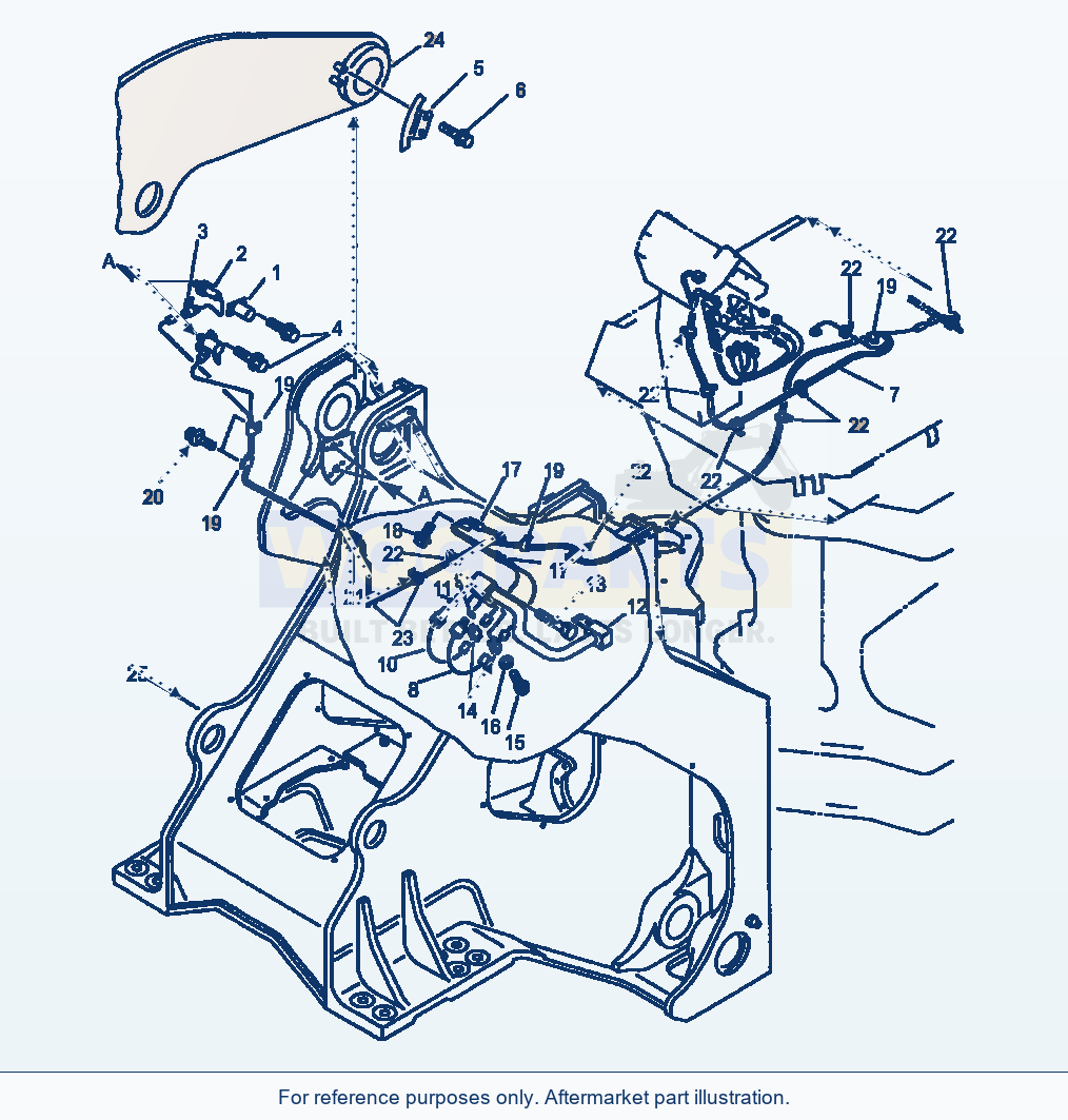 Komatsu WA600-1LC Overload Alarm Electrical System parts diagram