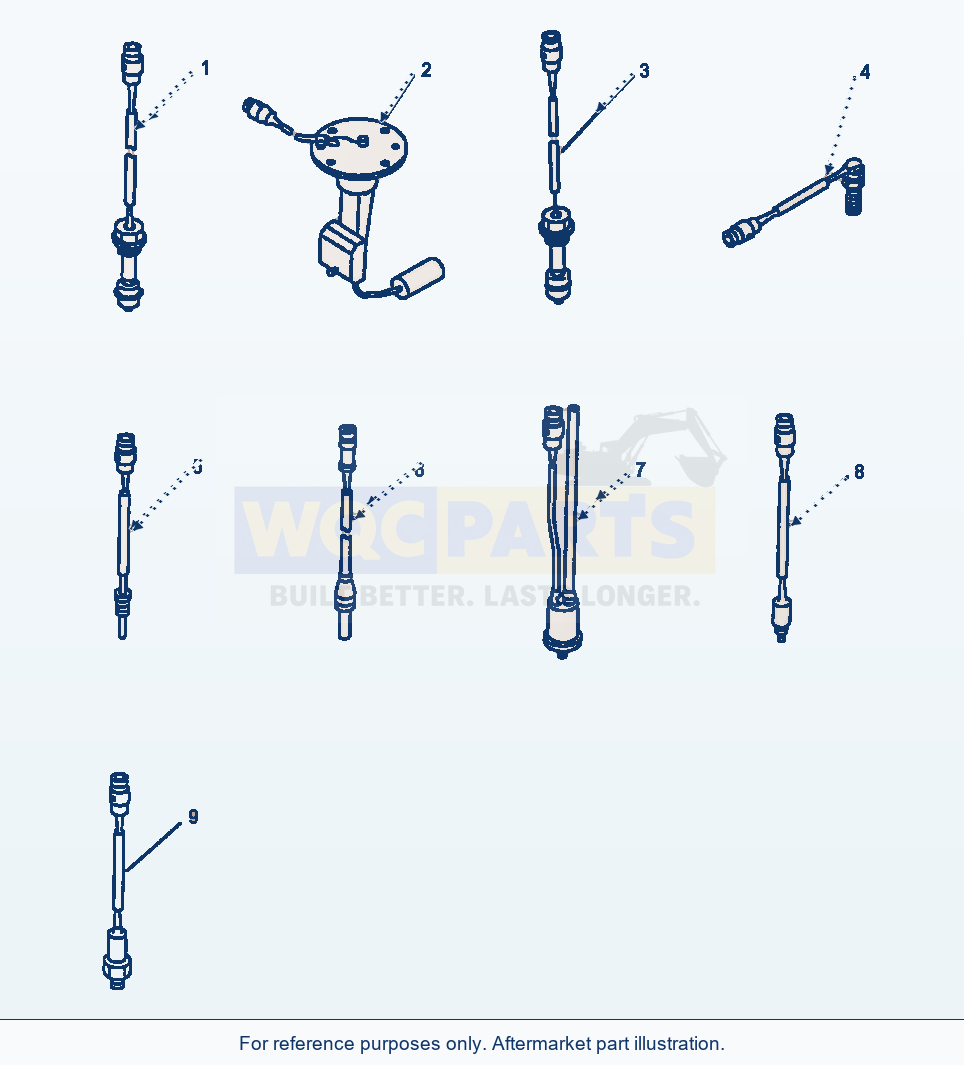 Komatsu WA600-1LC Sensors parts diagram