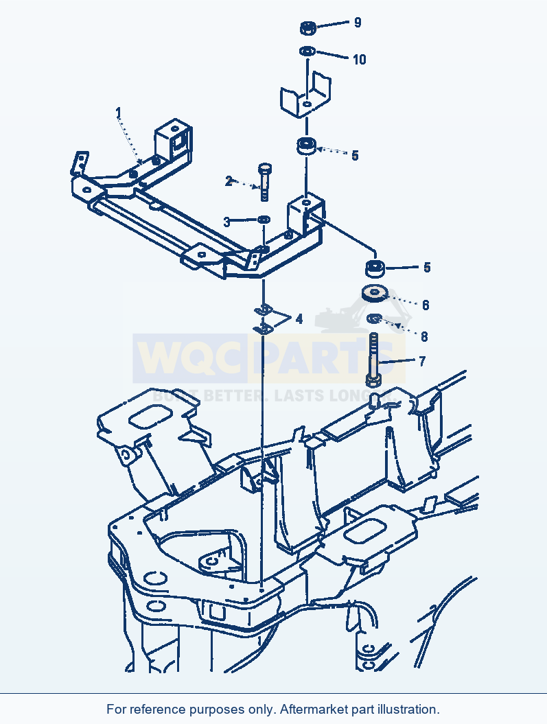 Komatsu WA600-1LC Floor Support parts diagram