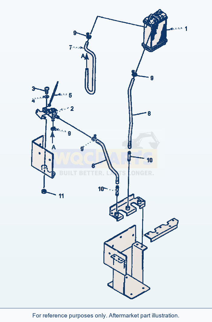 Komatsu WA600-1LC Heater Unit Heater Coil parts diagram