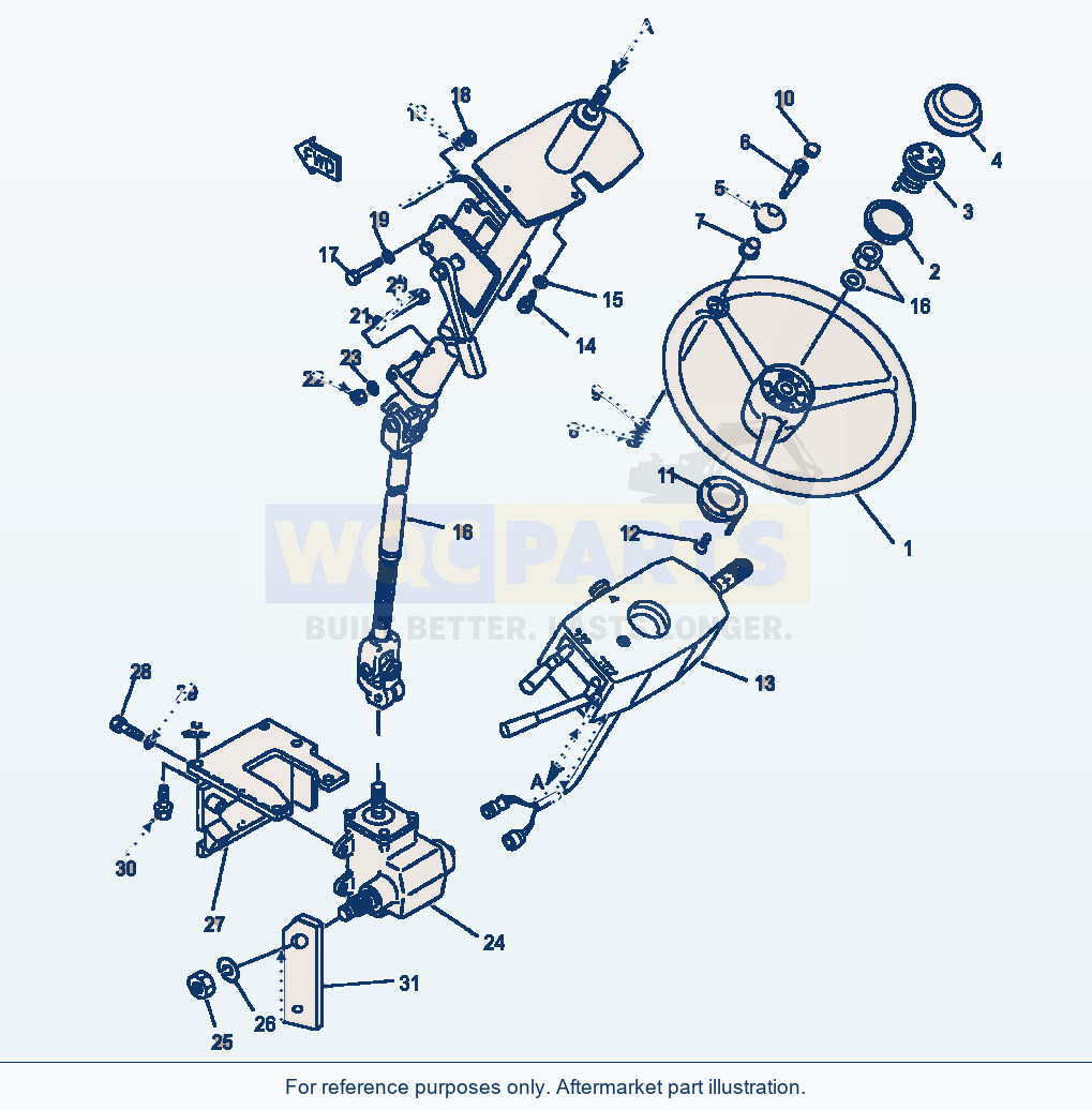 Komatsu WA600-1LC Steering And Transmission Control parts diagram