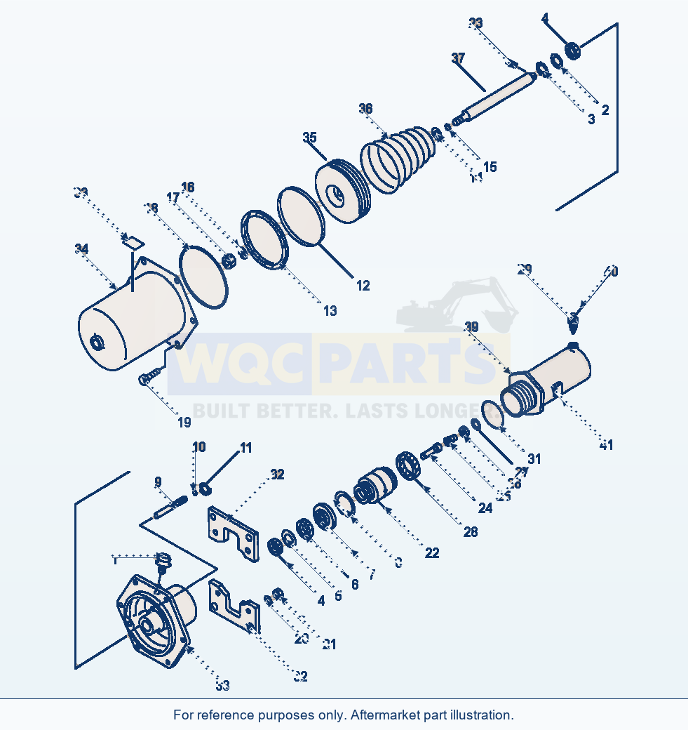 Komatsu WA600-1LE Wheel Brake Chamber parts diagram