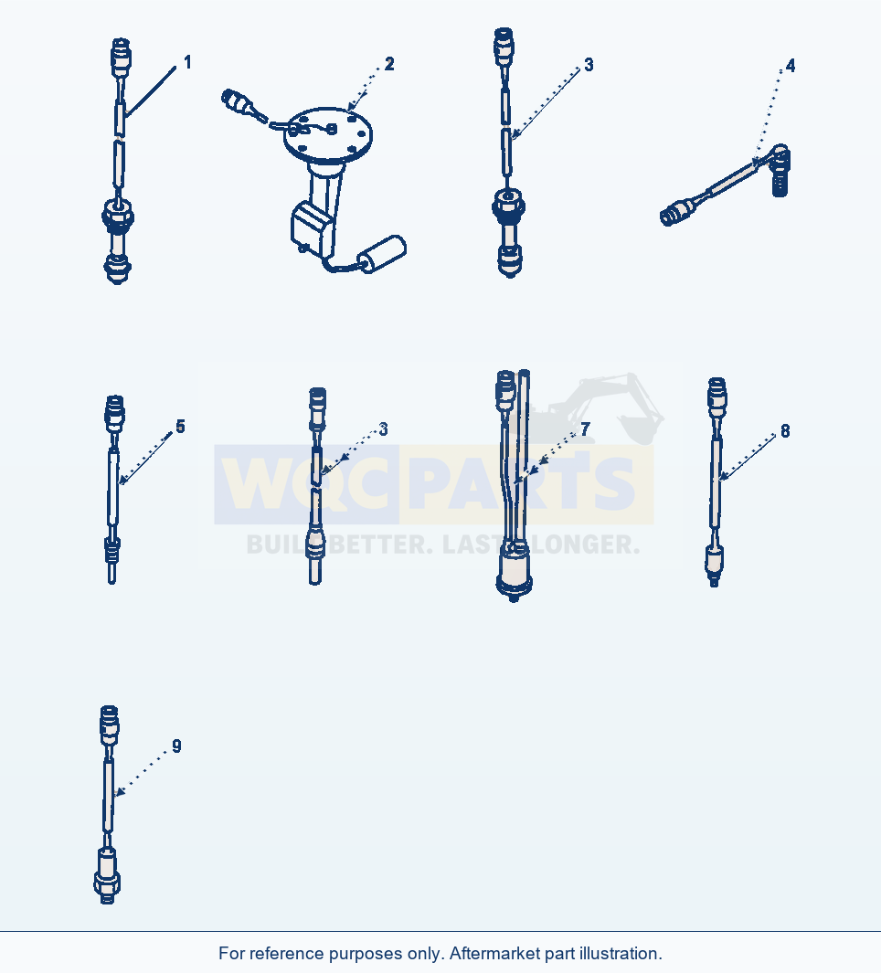 Komatsu WA600-1LE Sensors parts diagram