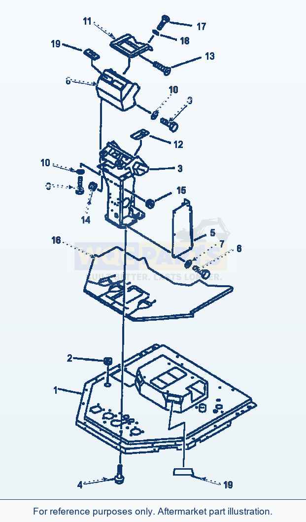 Komatsu WA600-1LE Floor Frame And Dashboard (13Az600E.001) parts diagram
