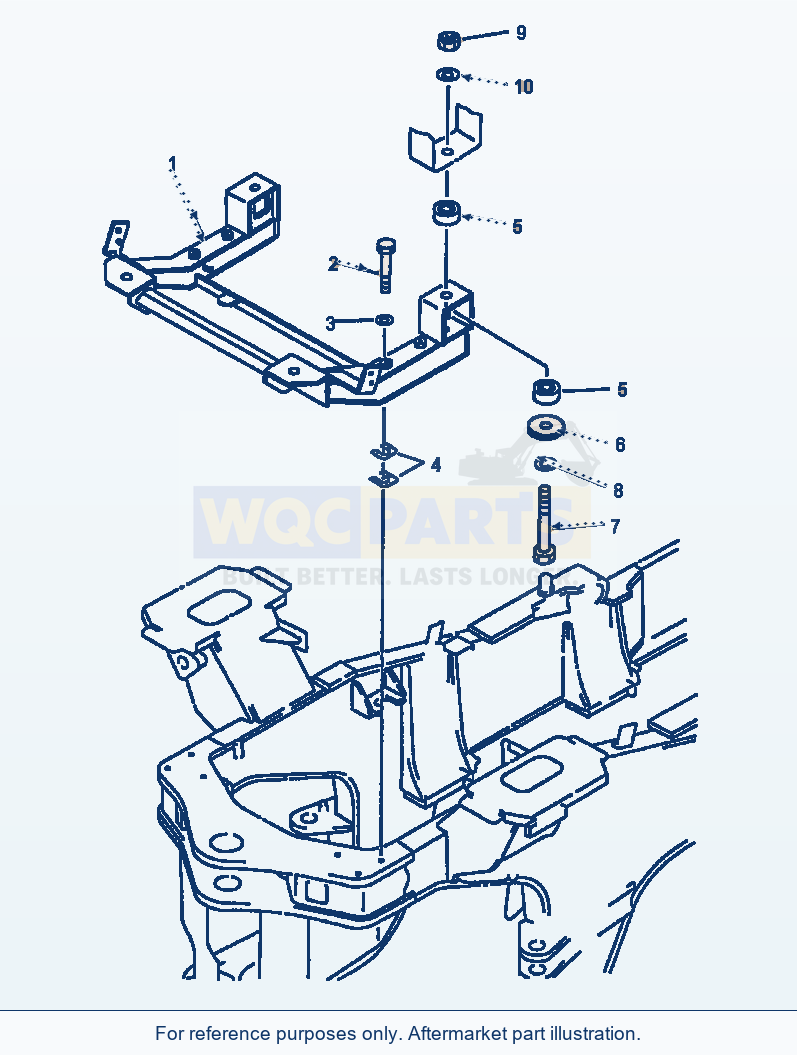 Komatsu WA600-1LE Floor Support parts diagram