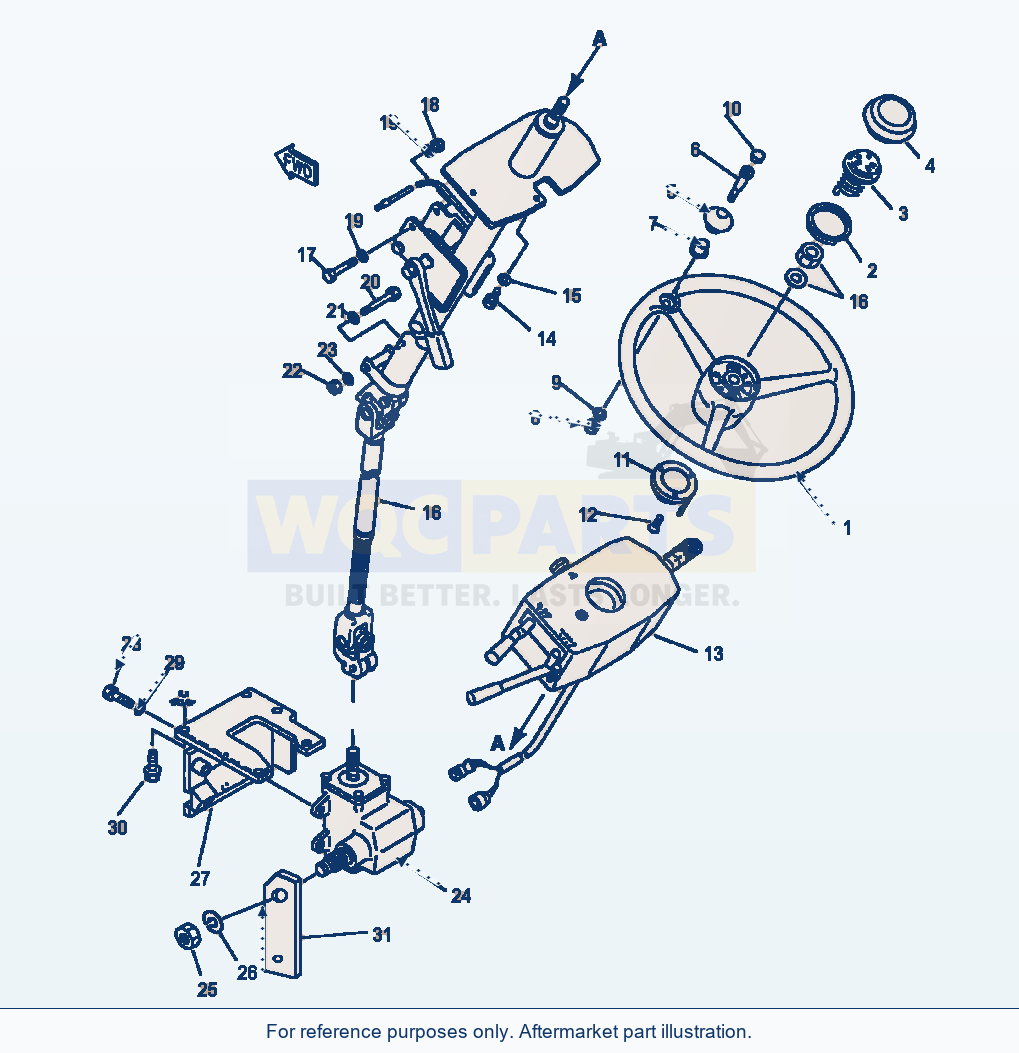 Komatsu WA600-1LE Steering And Transmission Control parts diagram